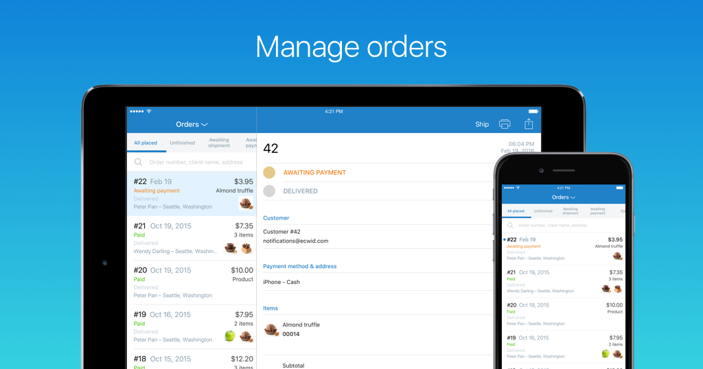 Store Management App for iPhone and iPad